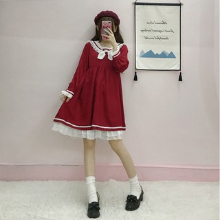 Đầm thủy thủ Retro đỏ