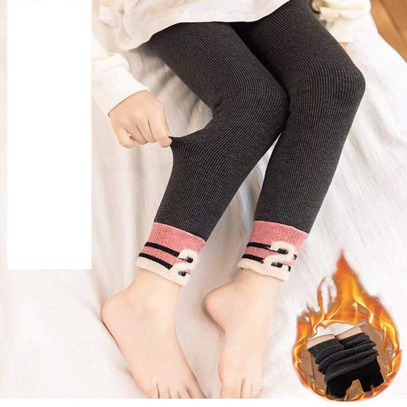 Quần legging lót lông xuất Hàn dư xịn cho bé _SAMKID