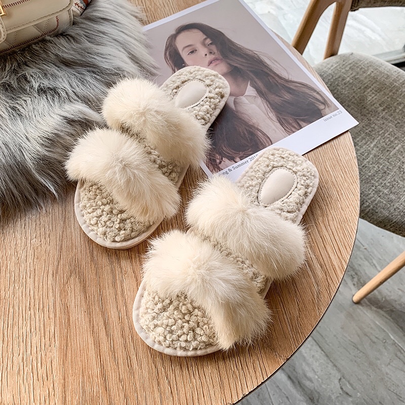 Dép lông mag trong nhà cho nữ