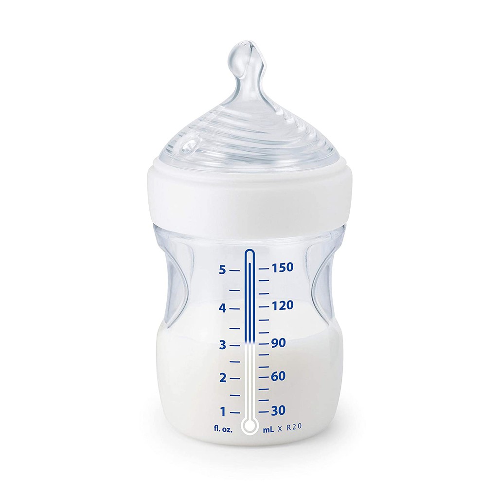 (Mẫu mới nhất) Bình sữa Nuk Simply Natural Bottle with SafeTemp 150ml - 270ml có chức năng báo nóng.