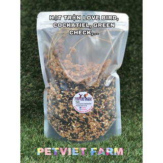 Hạt Trộn Love Bird, Cockatiel, Vẹt Nhỏ Gói 500g - 1Kg