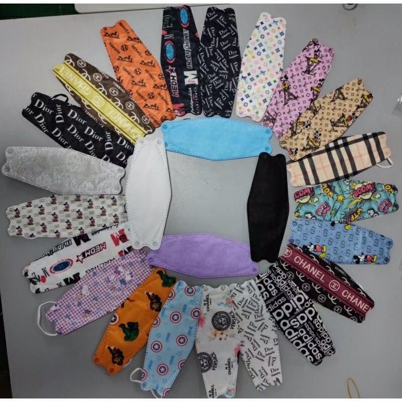 Combo 10 khẩu trang Kf94 hoạ tiết sang trọng