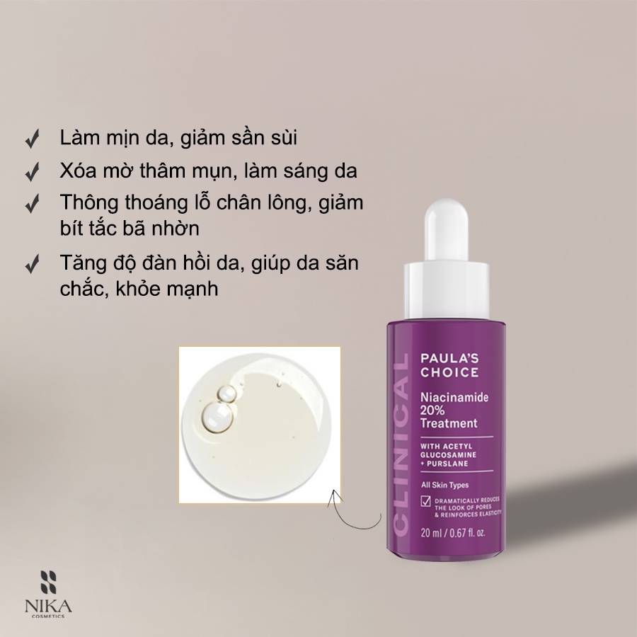 Tinh chất dưỡng da PLC Niacinamide 20%