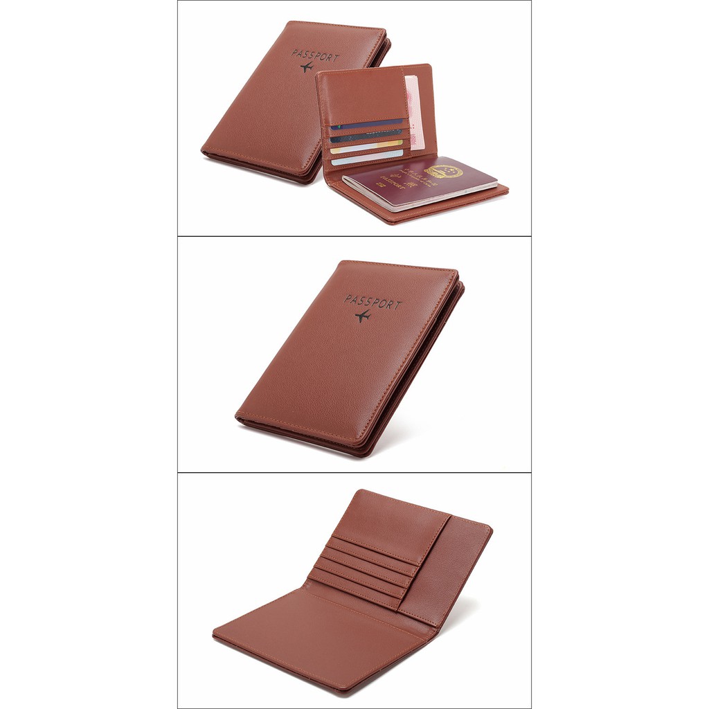Ví Bảo Vệ Hộ Chiếu Và Thẻ Tín Dụng RFID Dành Cho Nam Và Nữ Giá Đỡ