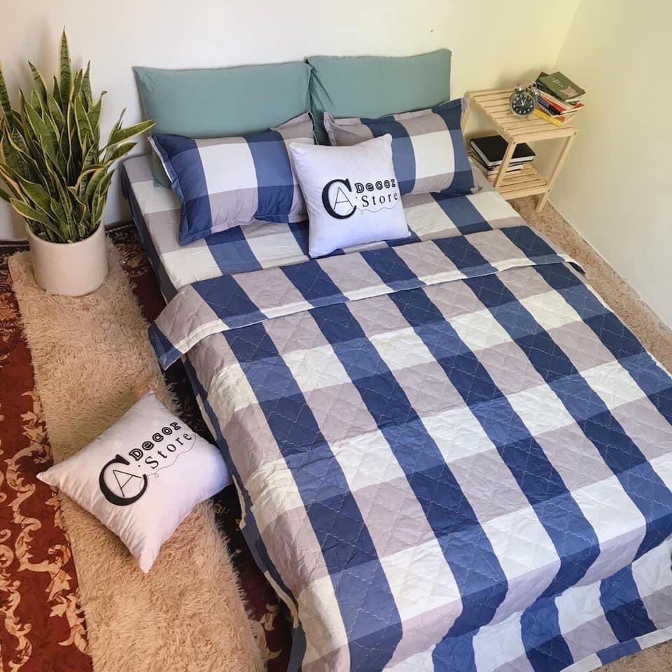 Bộ ga gối 3 món poly cotton mẫu con vịt