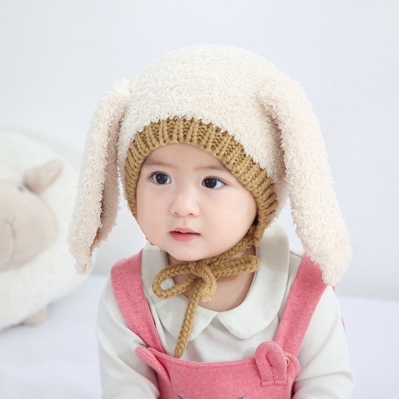 Chiếc mũ trùm đầu tai thỏ xinh xắn cho bé yêu