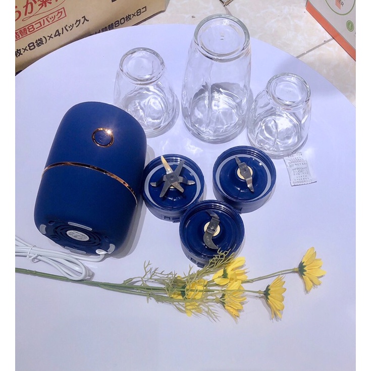 Máy xay đa năng 3 cối xay đồ ăn dặm nội địa Trung chính hãng