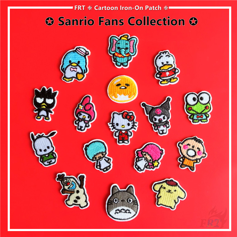 Miếng Vá Trang Trí Quần Áo SANRIO HELLO KITTY Hoạt Hình 16 Kiểu Dễ Thương Tùy Chọn
