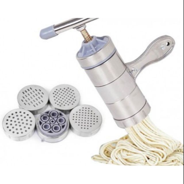 Bộ khuôn làm bún, mỳ tươi 5 đầu bằng inox
