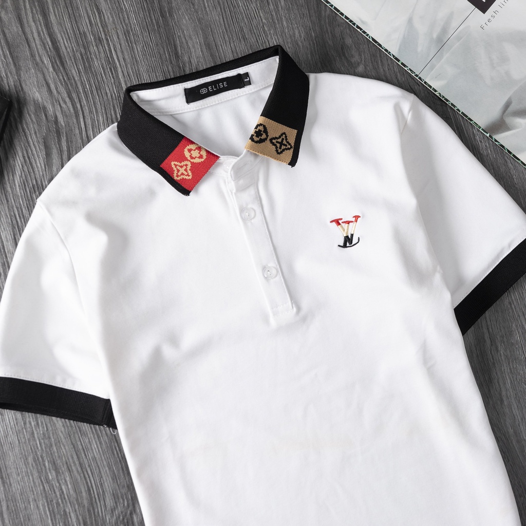 Áo thun nam polo nam có cổ ngắn tay chất liệu thể thao thoáng khí