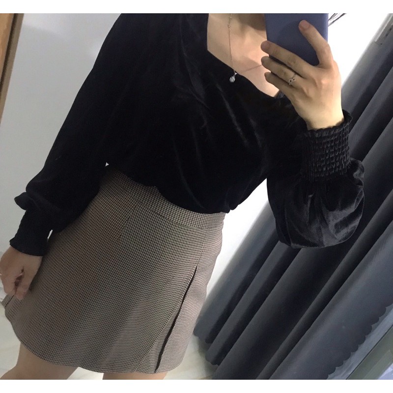 [Chân váy chữ A kèm quần chân váy  kẻ sọc dê phối đồ [HINHTHAT] | BigBuy360 - bigbuy360.vn