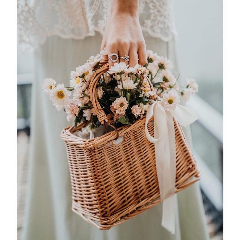 Túi Mây Tre Đan Cao Cấp Đính Nơ Ren | BigBuy360 - bigbuy360.vn