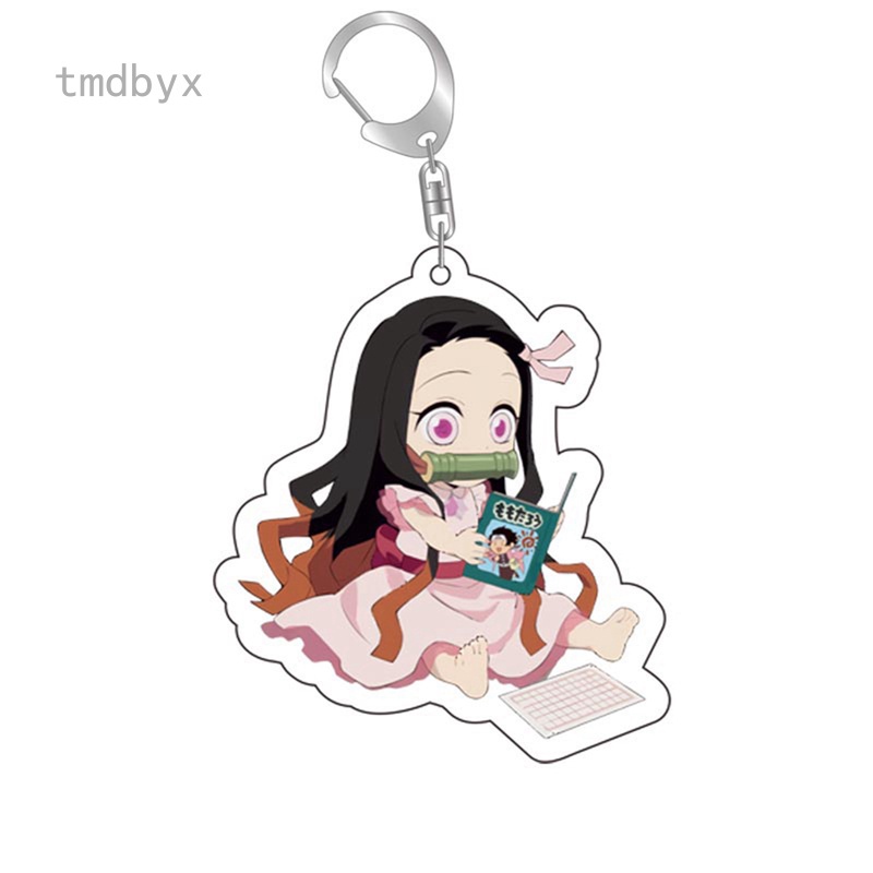 Tmdbyx Móc khóa nhựa acrylic hình Kimetsu no Yaiba Blade of Ghost