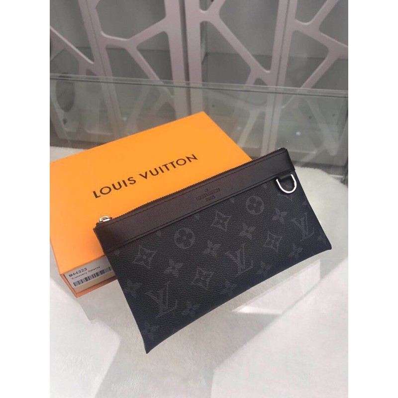 Clutch / ví cầm tay dáng dài bản to Louis Vuitton LV da thật cao cấp hàng 1-1 vip