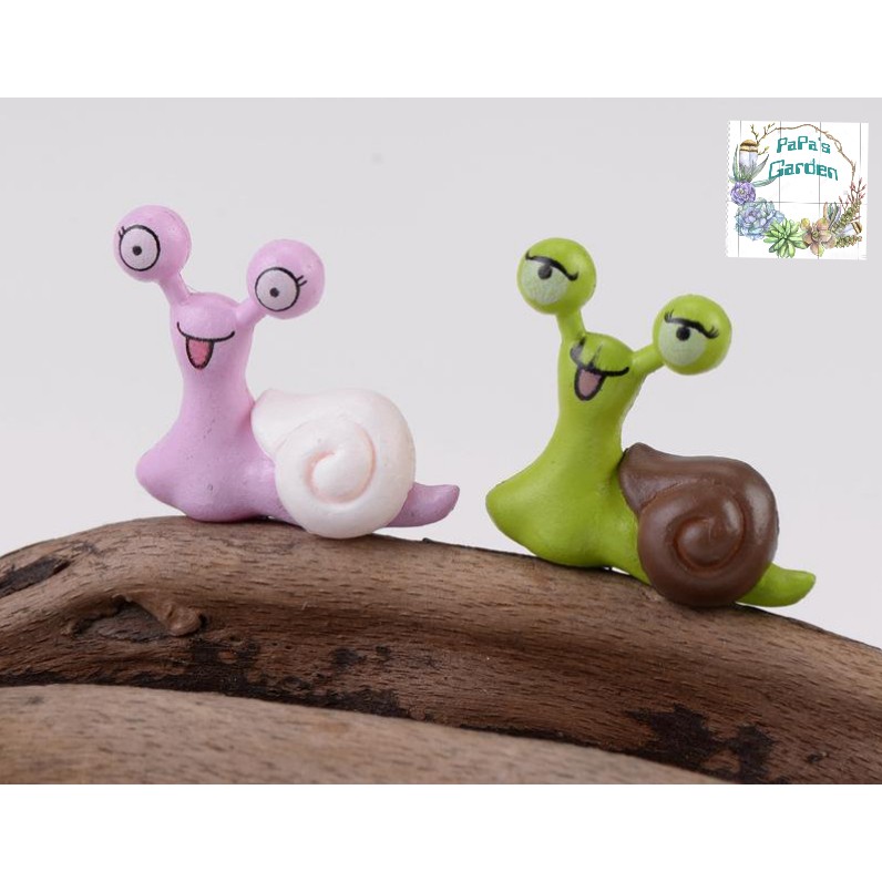 Phụ kiện Tiểu cảnh❤️ TERRARIUM❤️Ốc sên mini tiểu cảnh mini, tiểu cảnh sen đá