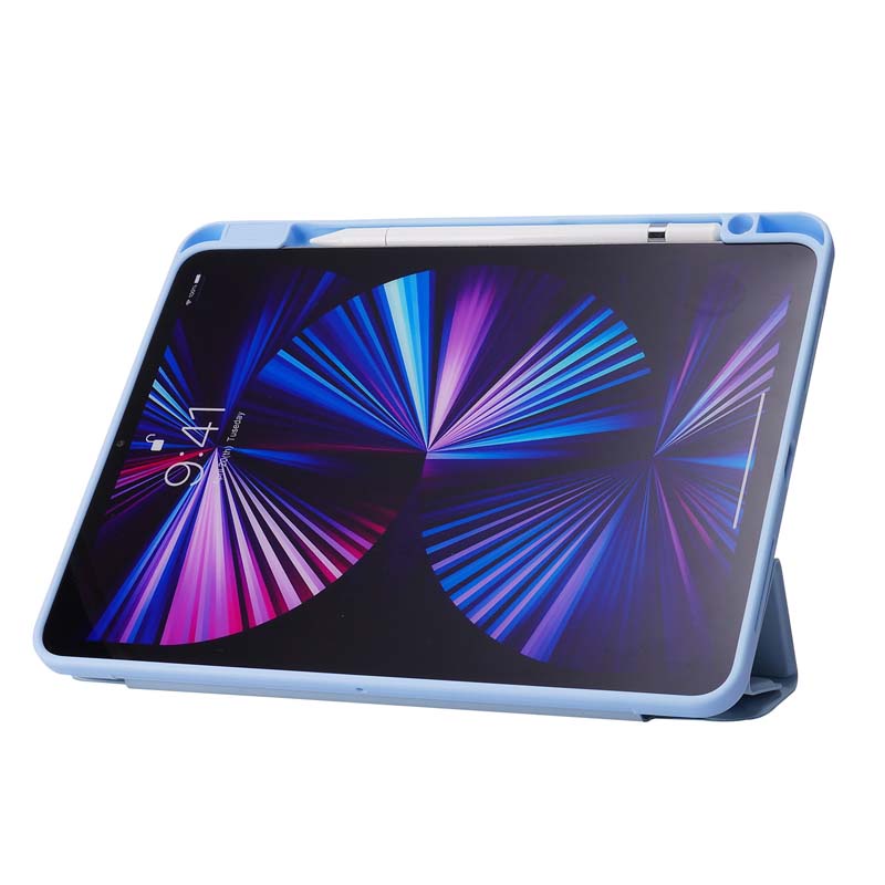 Bao Da Máy Tính Bảng Màu Trong Suốt Dễ Thương Có Ngăn Đựng Bút Cho 2018 2020 2021 iPad Pro 12.9 3rd 4th 5th Generation Giá Đỡ