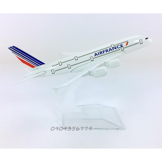 Mô hình máy bay tĩnh a380 air france 16cm