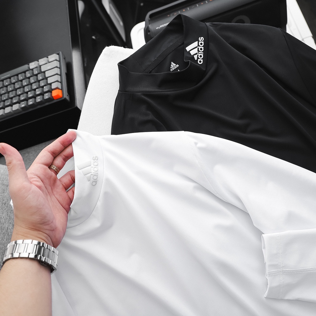 [ HÀNG XỊN ] Áo thun thể thao cổ lọ, chất vải poly cao cấp