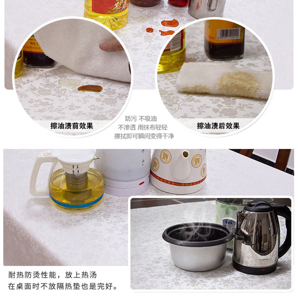 Khăn trải bàn tròn chống thấm nước và dầu phong cách Châu Âu