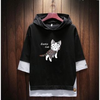 Áo thun nam nữ unisex có nón