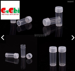 Combo 5 cái Lọ đựng mẫu 5 ml bằng nhựa nắp ấn