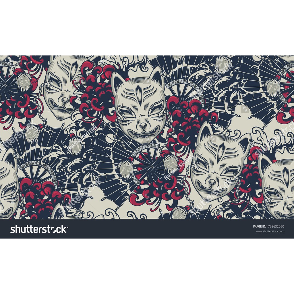 Tranh lụa 3d Quán ăn Phòng trà phong cách Nhật Bản QAPTNB-09