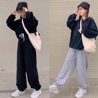 Quần Jogger Simple - Màu Đen và Xám