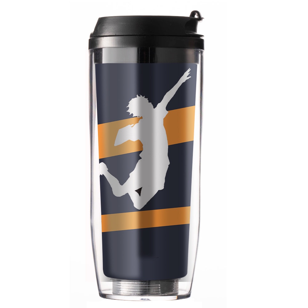 Bình Nước Hai Lớp Cách Nhiệt In Hình Anime Haikyuu 500ML Dành Cho Học Sinh