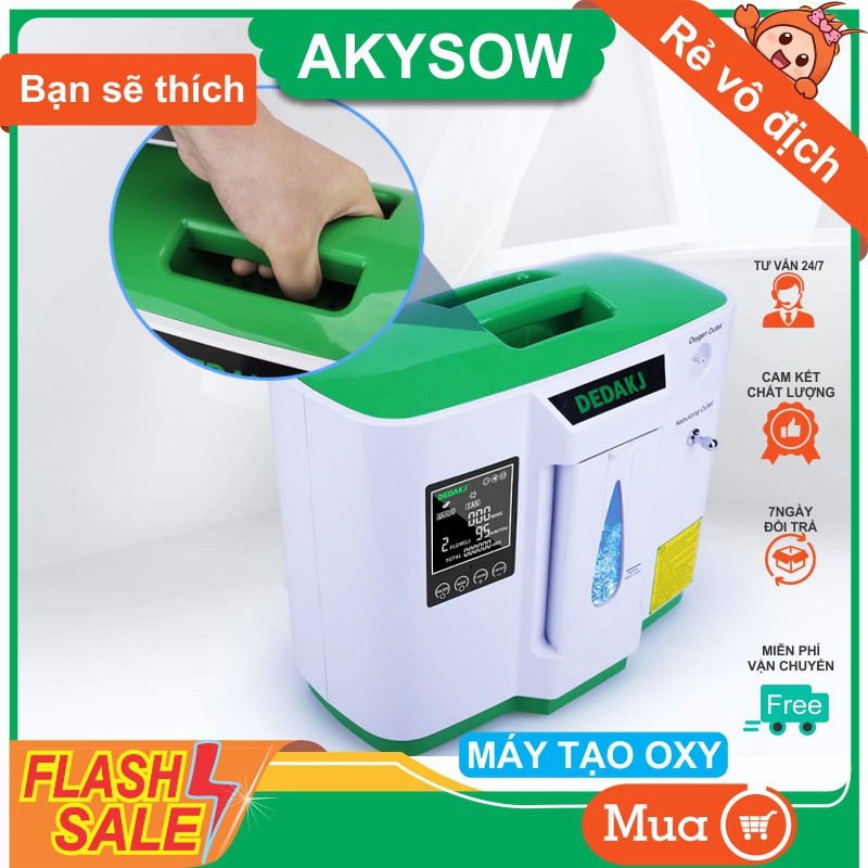 Máy tạo oxy gia đình DEDAKJ DE-2AW 9lít/phút chuẩn Y Tế TP.HCM