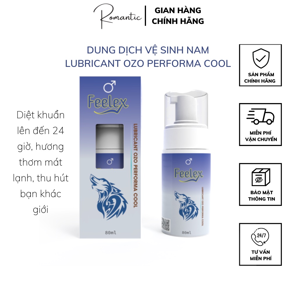 Dung dịch vệ sinh nam Lubricant OZO performa cool, bọt vệ sinh nam OZO hương thơm mát lạnh