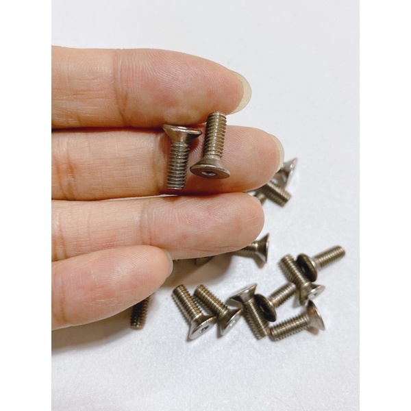 Ốc bulong 4li10 4li1 sắt & inox đầu vít, lục giác gắn nắp dầu xe Honda Yamaha