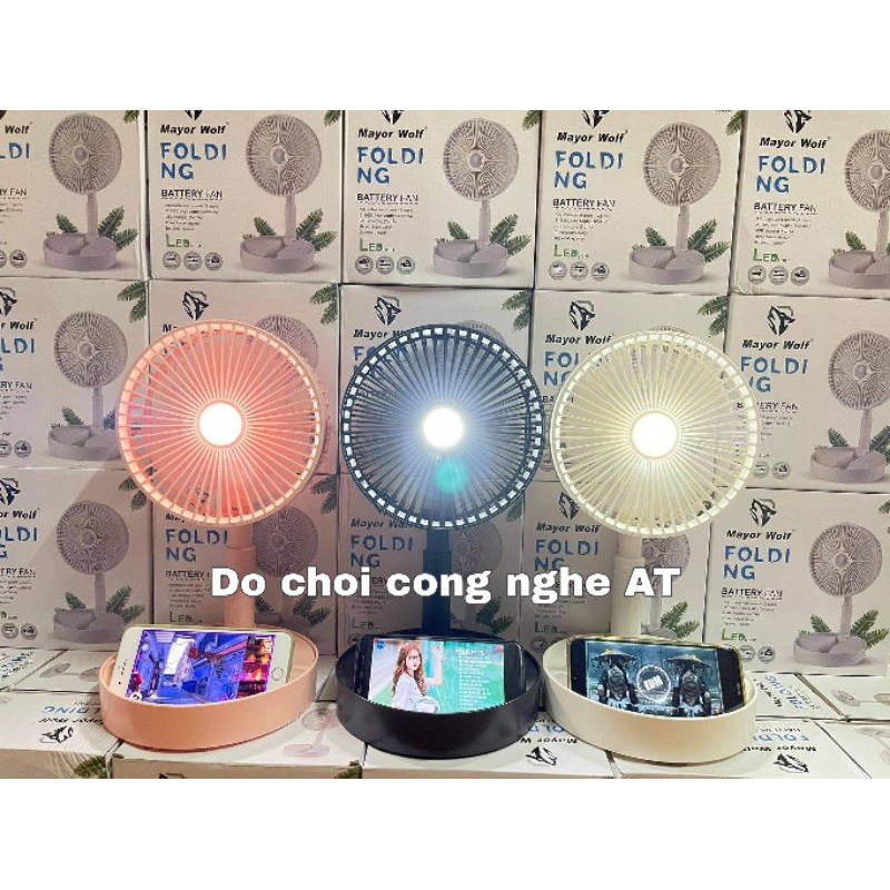 QUẠT SẠC TÍCH ĐIỆN ĐỂ BÀN MINI CẦM TAY NHỎ GỌN MAYOR WOLF | BigBuy360 - bigbuy360.vn