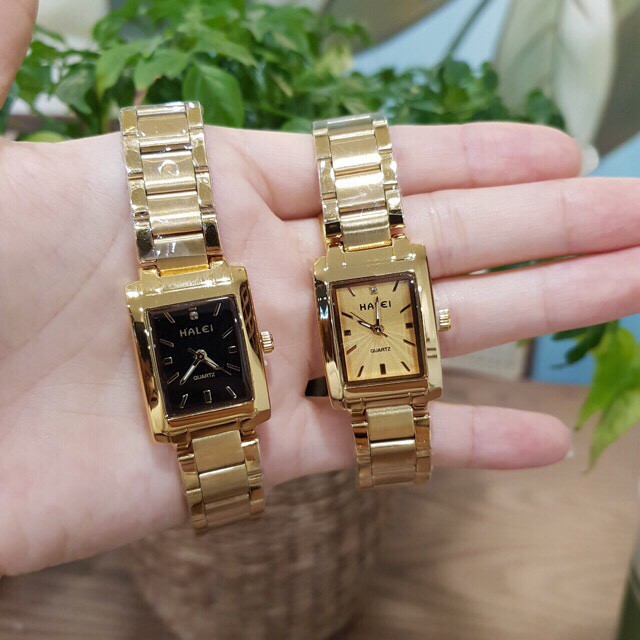 Đồng hồ nữ Halei mặt vuông dây kim loại chống nước chống xước Tony Watch 68 | BigBuy360 - bigbuy360.vn