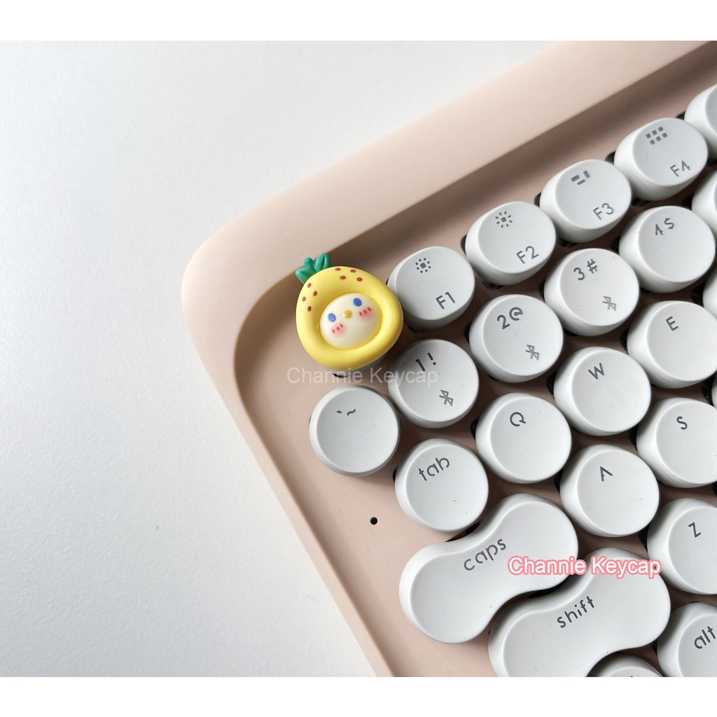 Keycap Phô Mai, Bò, Bé Đào Phím Lẻ PBT R4