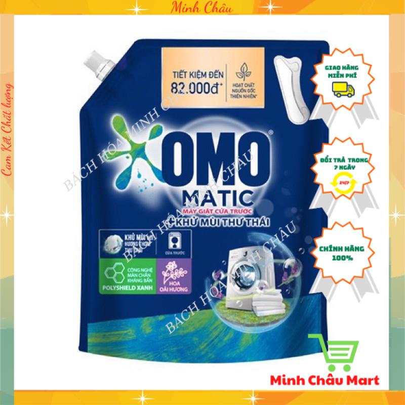 Nước Giặt Omo Matic Bền Đẹp Cửa Trước 3,7kg Lựu Tre/ Hoa Oải Hương