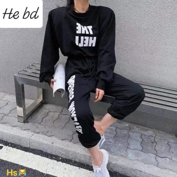 Bộ The Hell Chất Liệu Nỉ Chân Cua | BigBuy360 - bigbuy360.vn