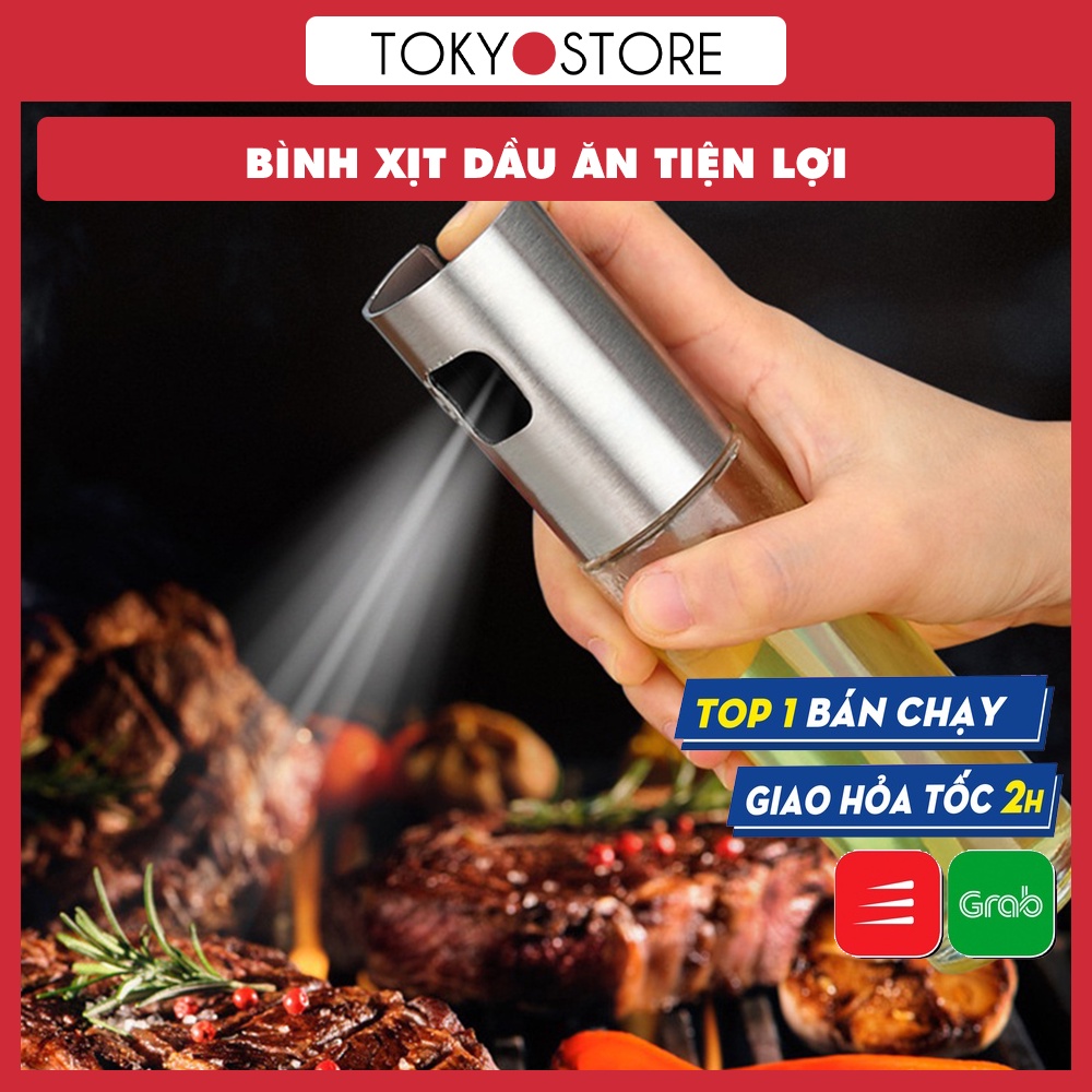 Bình Xịt Dầu Ăn Chai Thuỷ Tinh Cao Cấp An Toàn Vệ Sinh (100ML)
