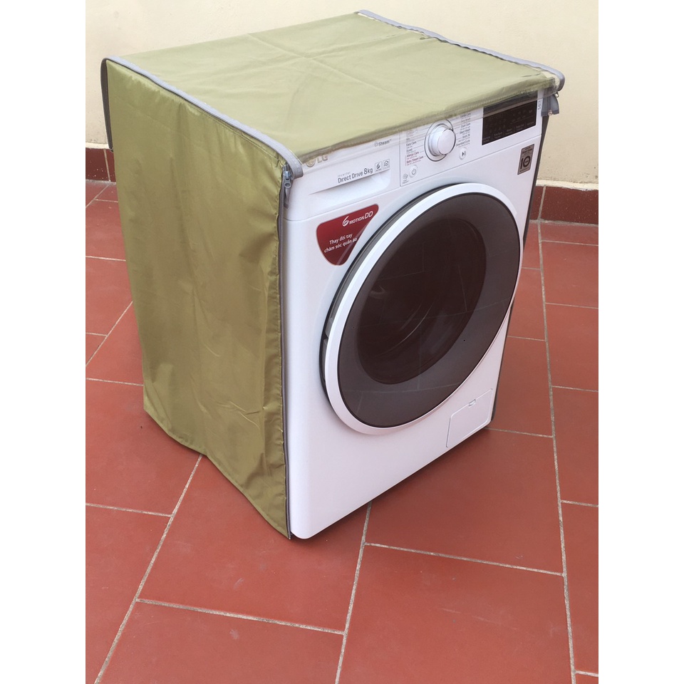 Áo Trùm Máy Giặt Cửa Ngang [ Bảo Hành 1 Đổi 1 Trong 6 Tháng ] Chất Liệu Vải Dù Màu Bộ Đội