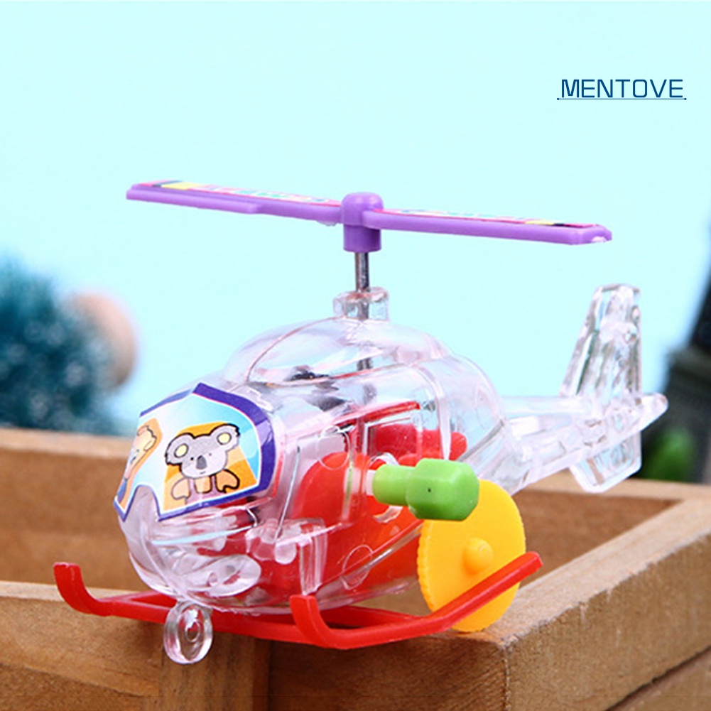 Máy Bay Đồ Chơi Mini Lên Dây Cót Bằng Nhựa Trong Suốt Cho Bé