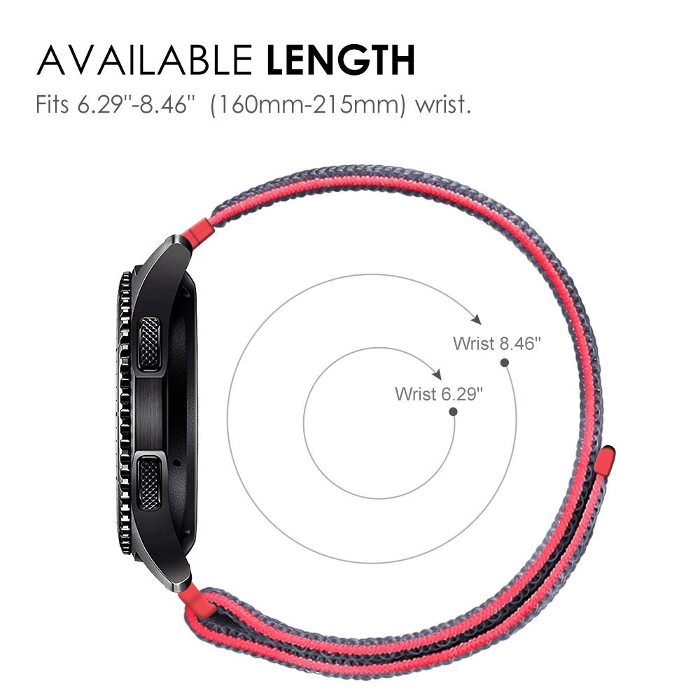 Dây Đeo Nylon 22mm Cho Đồng Hồ Thông Minh Huawei Watch GT 2 46mm GT 2E Samsung Galaxy S3