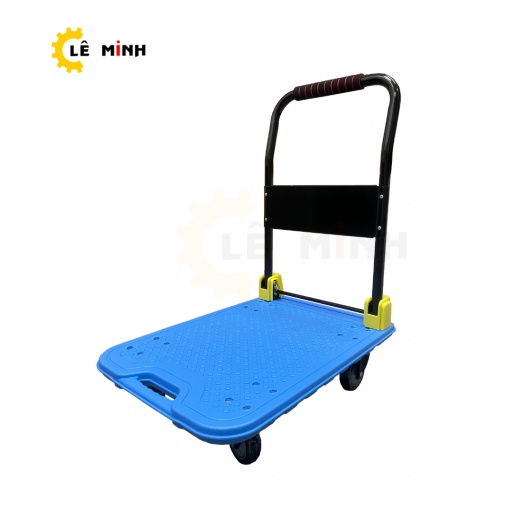 [FreeShip- Cải Tiến Mới] Xe Kéo Hàng 4 Bánh , Xe Đẩy Hàng 4 Bánh Giá Rẻ - 150kg Tay Đẩy Gấp Gọn