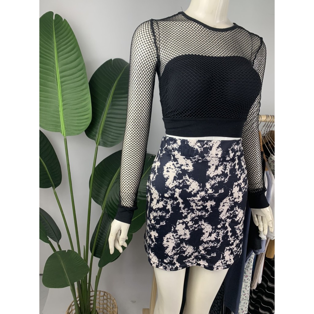 Chân Váy Họa Tiết Loang Chân Váy Chữ A Dáng Ngắn Phong Cách Hàn Quốc HH110 | BigBuy360 - bigbuy360.vn