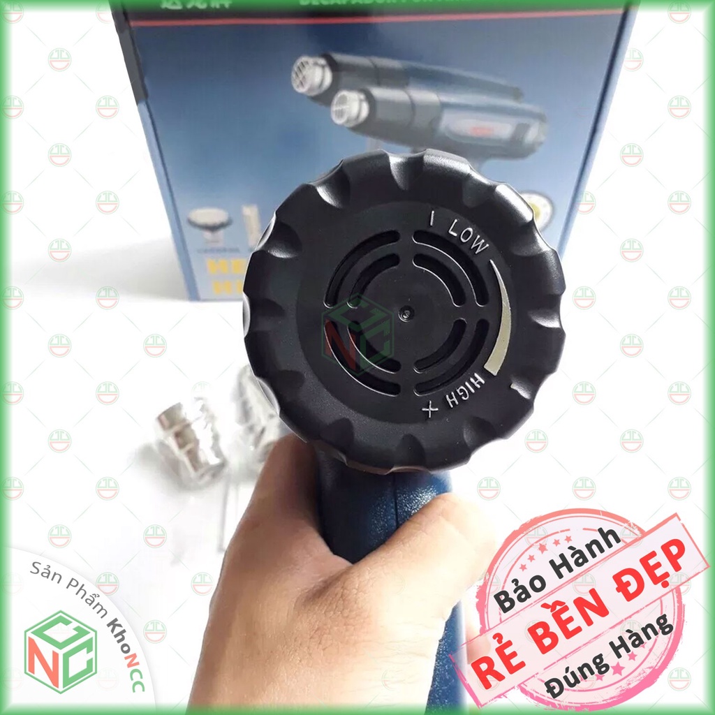 [KhoNCC] Máy Khò Sấy Nhiệt Nóng Công Suất 2000w - Súng Chỉnh Gió Chỉnh Nhiệt Theo Ý Muốn - NLM-SKNTL