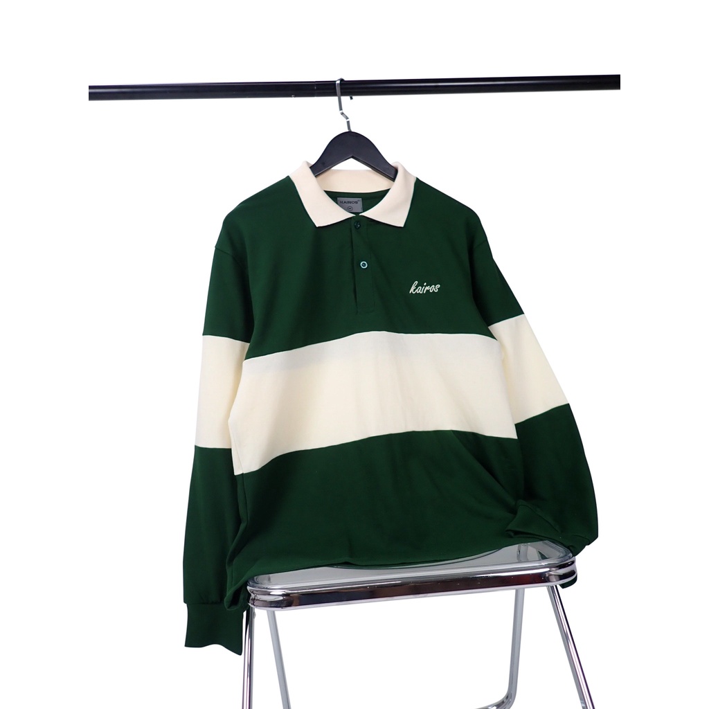 KAIROS STRIPED LONGSLEEVES POLO - Áo phông dài tay có cổ Brand KAIROS