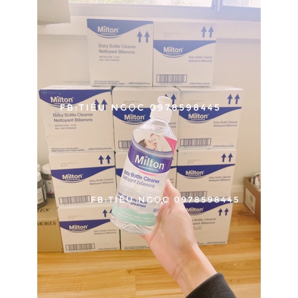 ✈️ Nước rửa bình sữa cho bé Milton 500ml của Úc