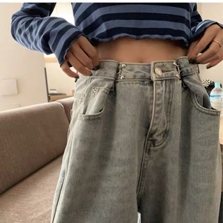 [ORDER] QUẦN BÒ CÀI KHUY EO THON ỐNG RỘNG - hot hit tiktok