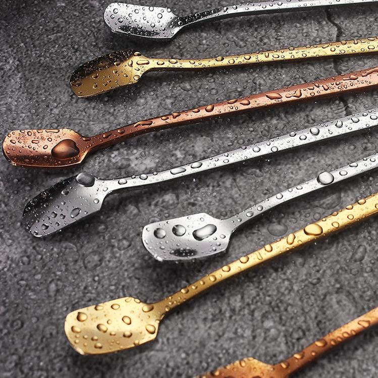 Muỗng khuấy cà phê tay cầm dài bằng thép không gỉ chất lượng cao | BigBuy360 - bigbuy360.vn