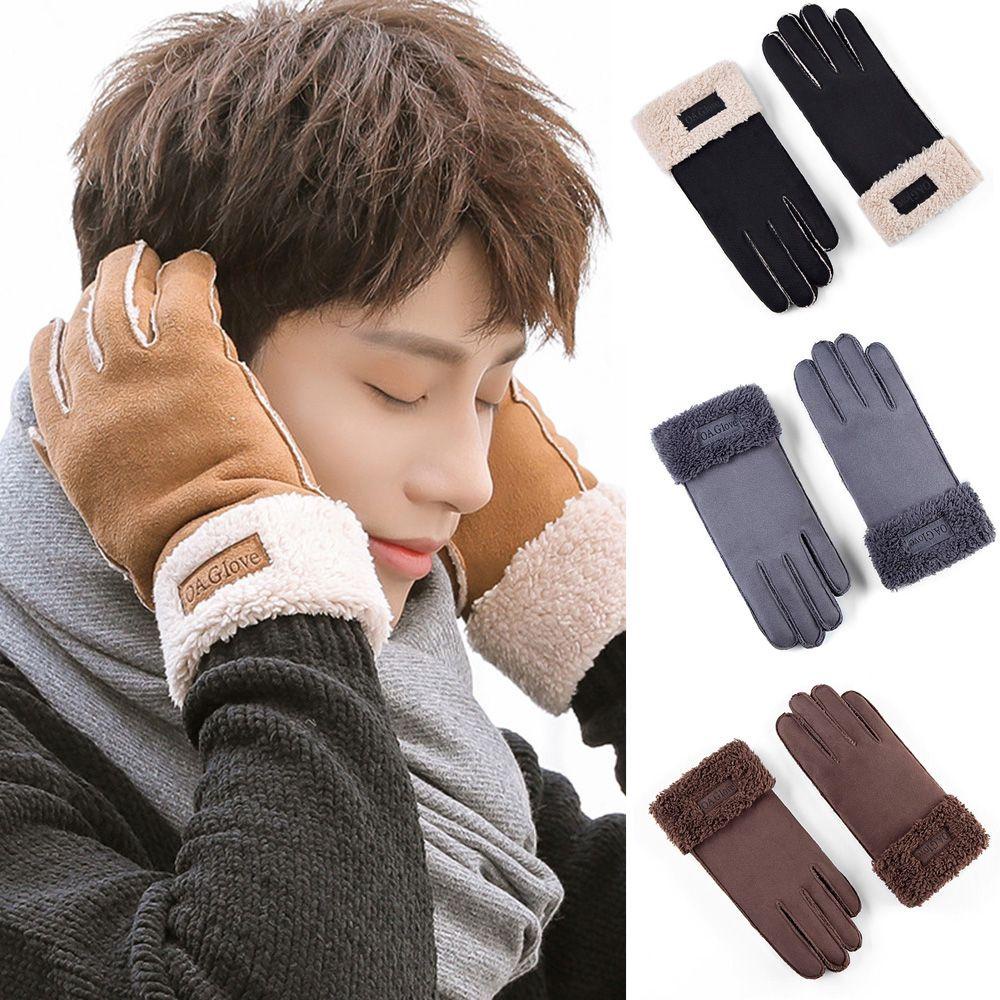 MELODG Găng Tay Da Lộn Chống Thấm Nước Giữ Ấm Mùa Đông Cho Nữ