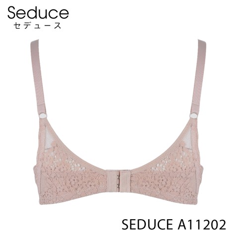 Áo Lót Nữ Trơn Phối Ren Mút Vừa Có Gọng Full Cup Seduce A11202