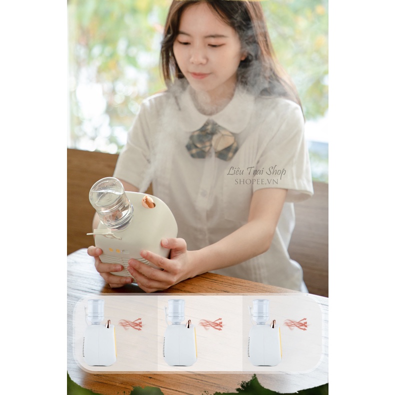 Quạt điều hòa mini phun sương tích điện sạc USB